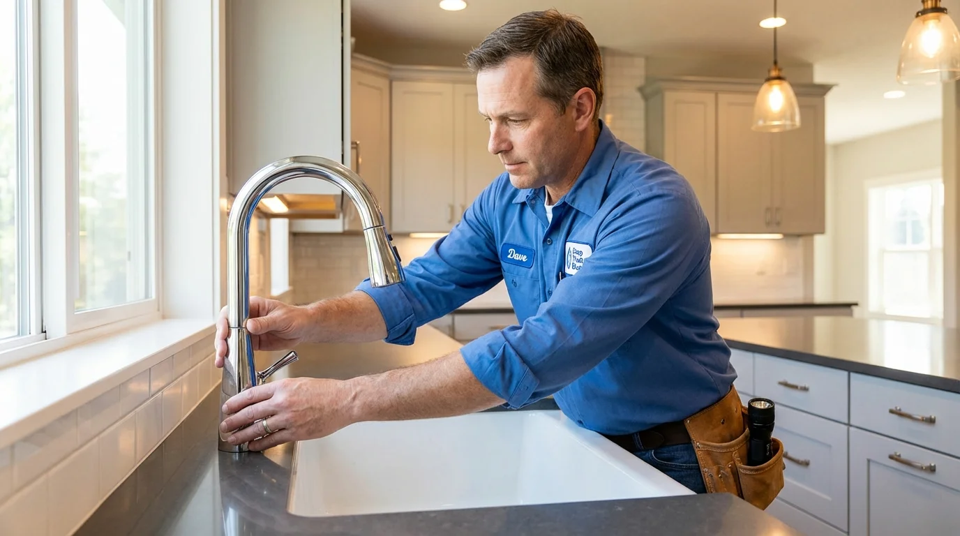 Kitchen faucet installation by Johns Plumbing LLC in Vallejo