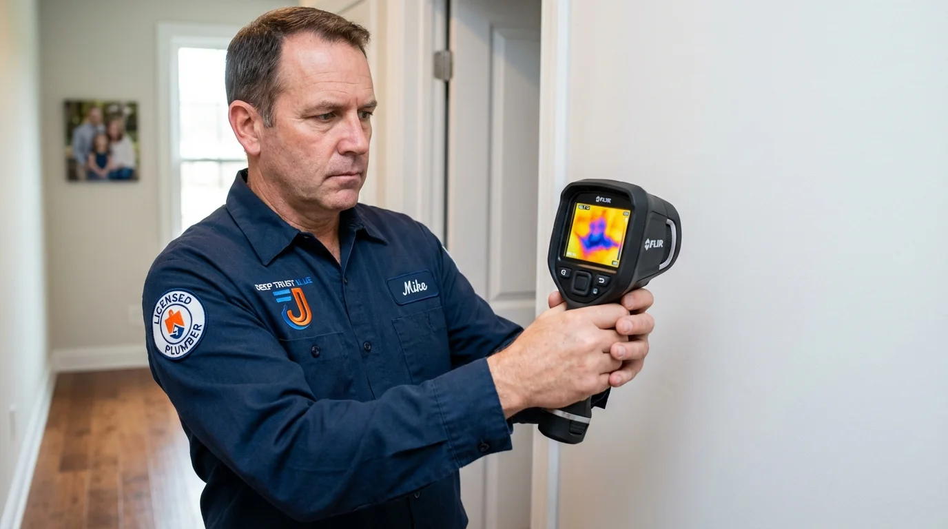 Thermal imaging leak detection by Johns Plumbing LLC in Vallejo
